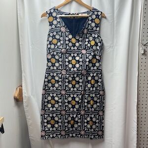 Boden Navy Floral Print Dress